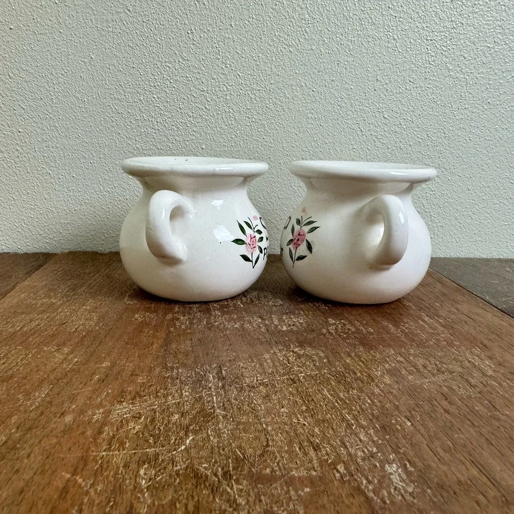 St. Pierre & Patterson 1958 Floral‎ design Pot mug salt pepper shakers